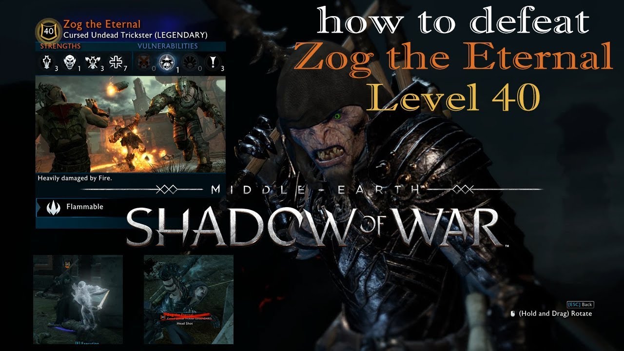 Middle-Earth: Shadow of War - How To Defeat Zog The Eternal Army of the ...