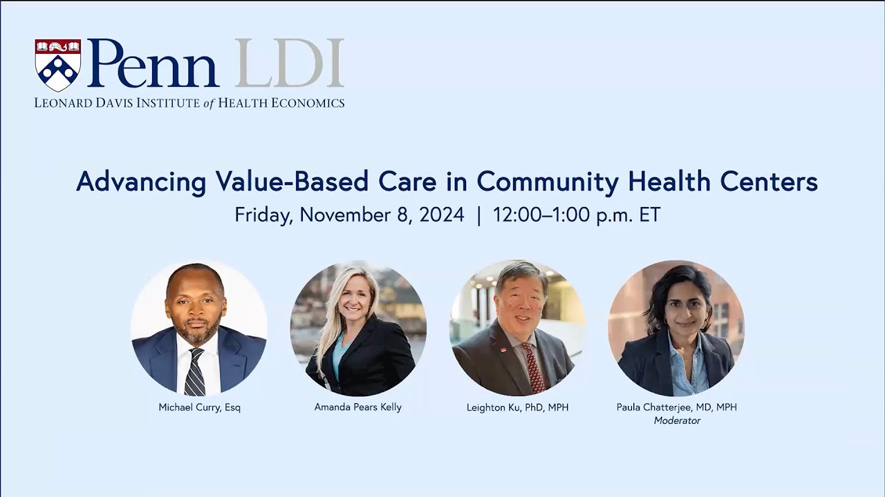 Advancing Value-Based Care in Community Health Centers - YouTube