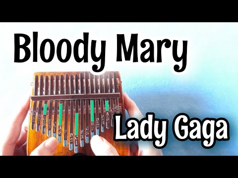 Bloody Mary (Wednesday) - Lady Gaga (Easy Kalimba Tutorial/Easy  Tabs/Play-Along) - Kalimba Music 