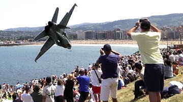 THAT MOMENT! Spanish F-18 Makes Spectacular Recovery Maneuver