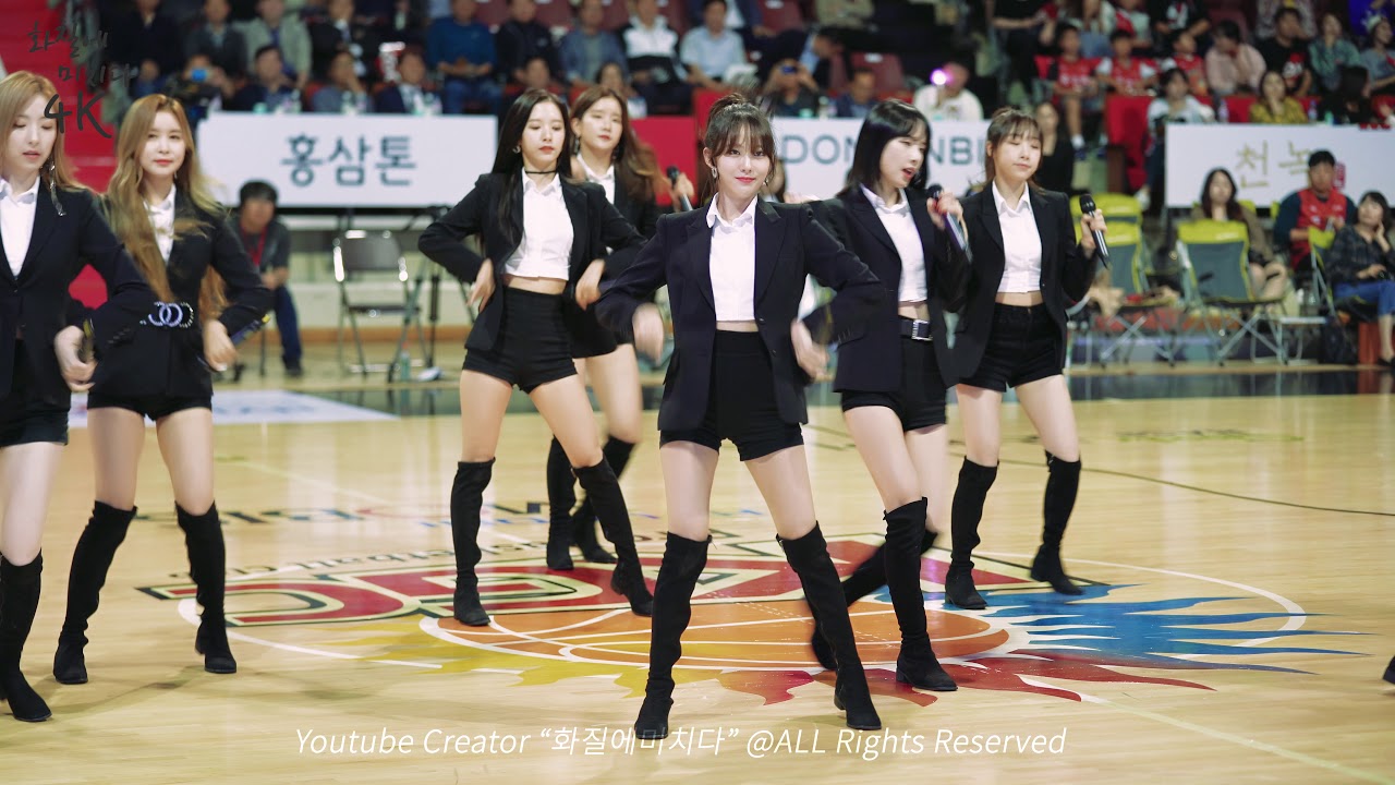 우주소녀 팬캠ㅣBoogie Upㅣ[초고화질4K]ㅣ안양농구개막전 20191006