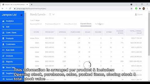 Advanced Stock Management in Jampos