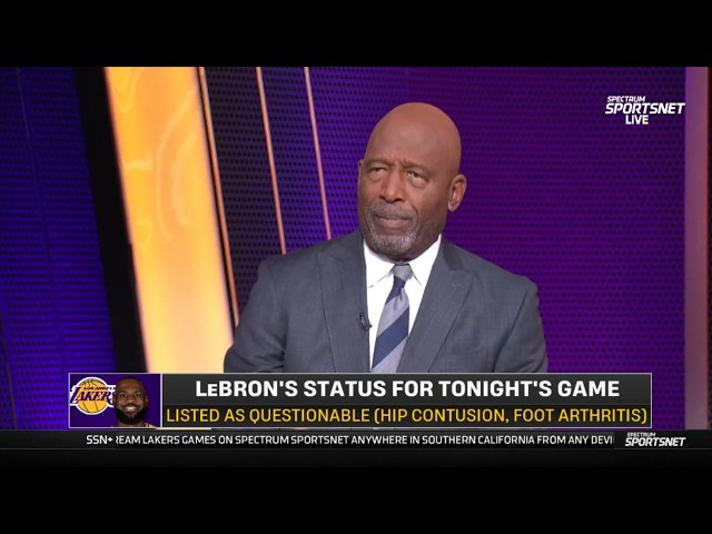 James Worthy reacts to Los Angeles Lakers starting lineup vs Bulls tonight; LeBron questionable
