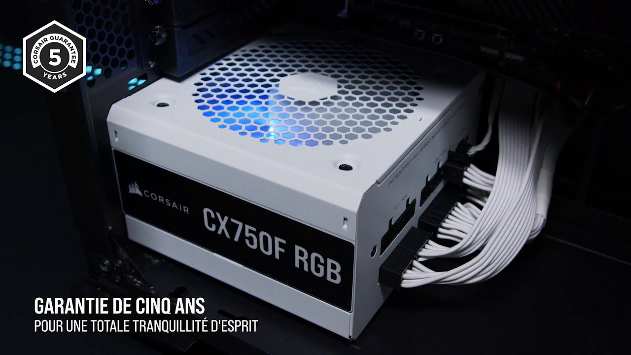 Corsair Alimentation PC CX750F Ref:CP-9020227-EU Blanc