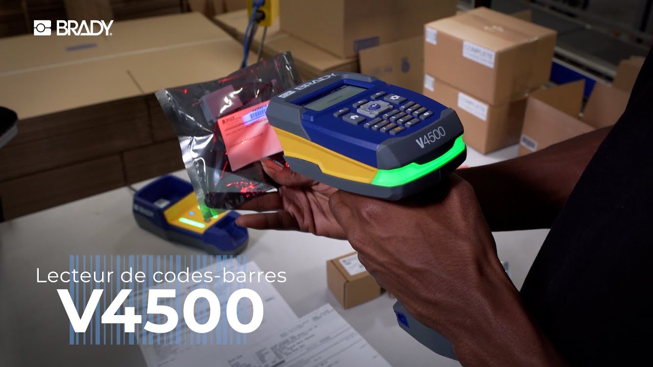 Brady V4500 Barcode Scanner | Overview | French (Canada) - YouTube