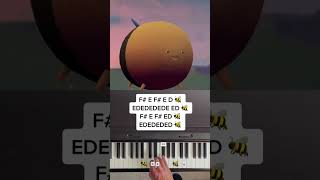 I'm a BumbleBee Who Likes To Eat KFC Meme (EASY Piano Tutorial with Letter Notes)