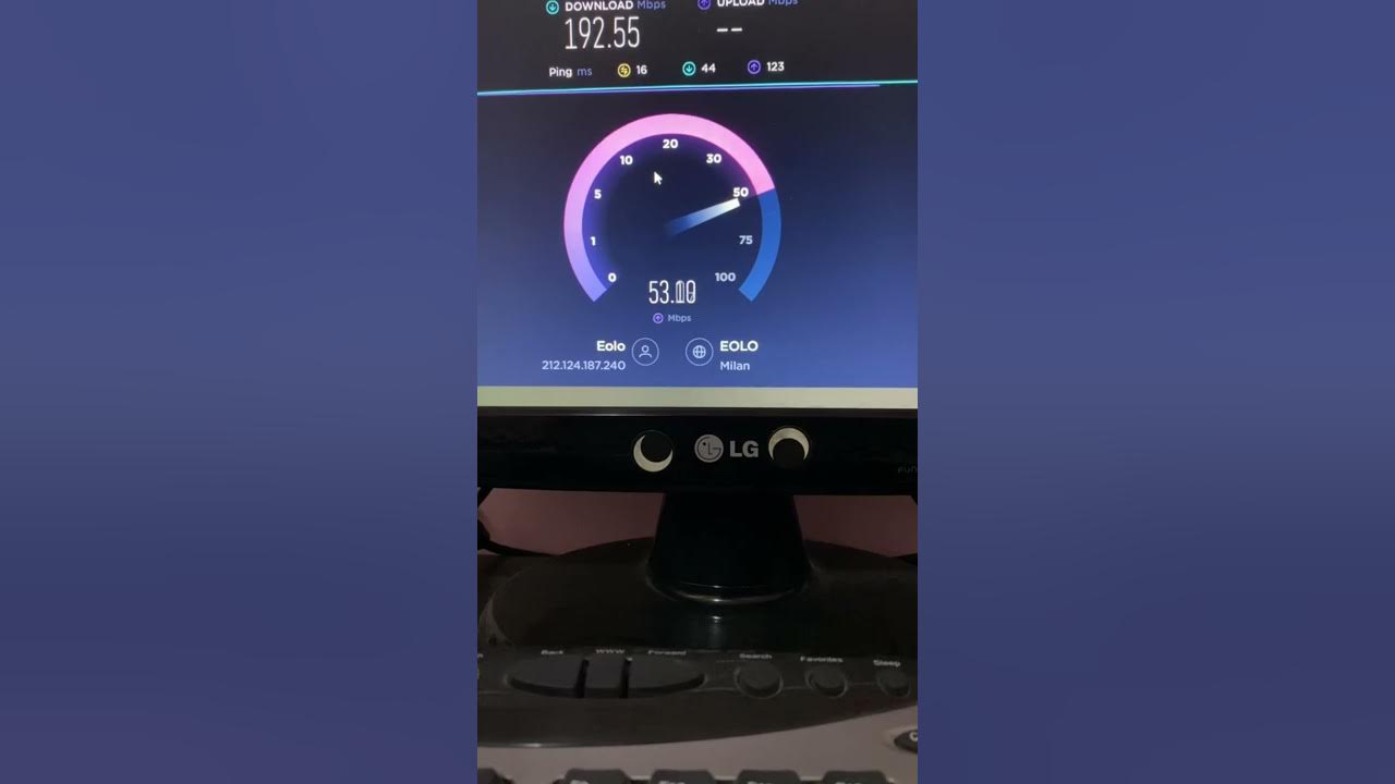 Speed test eolo eolopiu YouTube