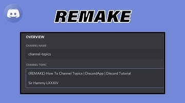 (REMAKE) How To Channel Topics | DiscordApp | Discord Tutorial