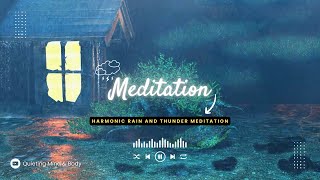 Harmonic Rain and Thunder Meditation Music | Sounds Which Will Help to Calm Your Mind