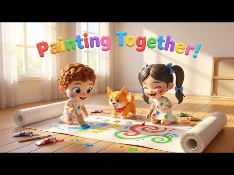 Kids Go To School | Chuns and Friends Learn Colors with Swish, Splash, Rainbow Painting Fun!