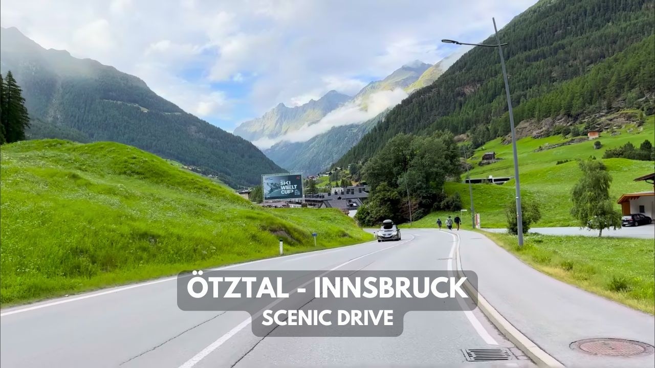 🇦🇹Hochgurgl - Sölden - Innsbruck | Scenic Alpine Drive through Ötztal | August 1st | Tirol, Austria