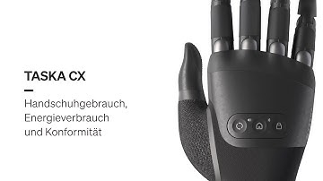 TASKA CX - Handschuhgebrauch, Energieverbrauch und Konformität