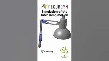 Simulation of the behavior of table lamp