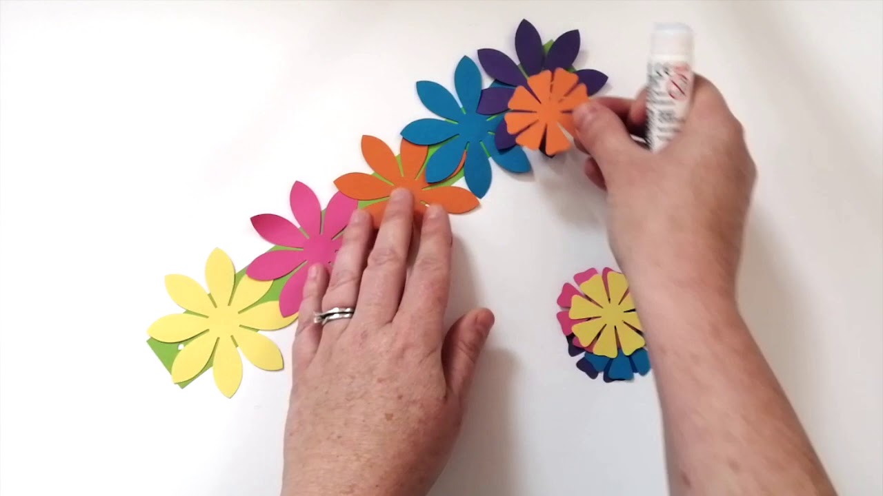 How to make a Paper Town Flower Headband - YouTube