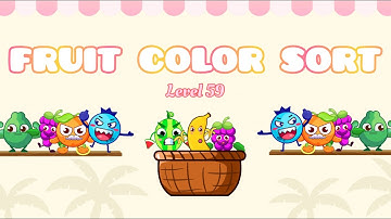 Fruit Color Sort Puzzle┃Level 59┃Complete Level┃Sorting Games