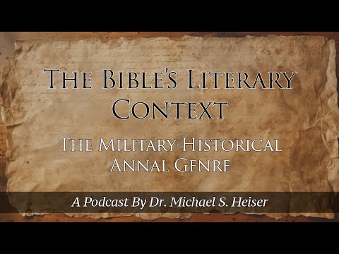 03 The Bible's Literary Context - Historical Legal Genre -- Dr. Michael Heiser