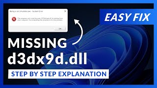 d3dx9d.dll Error Windows 11 | 2 Ways To FIX | 2021