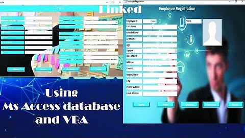 How To Make a Payment Form Linked With Employee Form In Ms Access Database