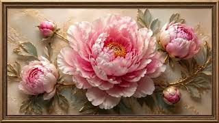 Luxury Floral Paradise in 4K  Elegant Golden Fram screenshot 5