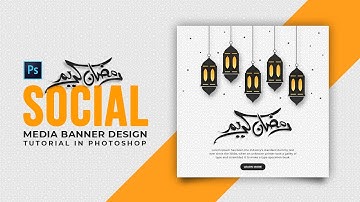 Ramadan Mubarak Social Media Banner Design | Adobe Photoshop Tutorial | Speed Art | Grafix Mentor