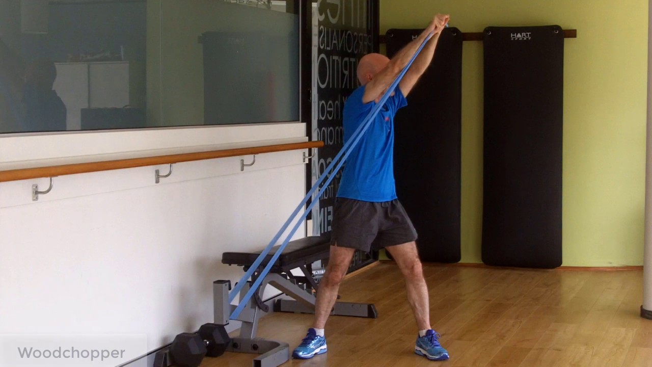 Woodchopper with a Resistance Band YouTube