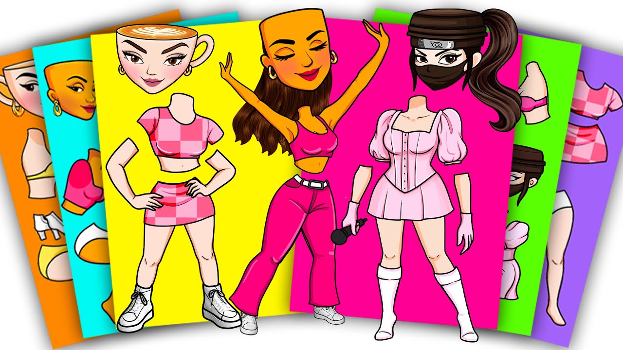 BRAINROT GIRL IDOL KPOP Tung Tung Sahur, Ballerina Cappuccina, Cappuccino Assassino Sticker Book DIY