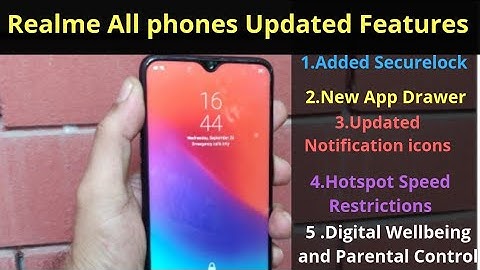 Realme Color Os 6 Phones New Updated Features | App drawer, Secure lock, Notification centre