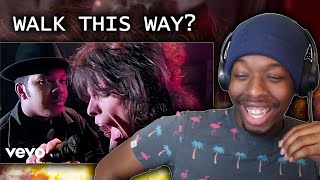 THE PERFECT COLLAB! RUN DMC - Walk This Way ft. Aerosmith REACTION