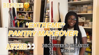 *EXTREME* PANTRY MAKEOVER//DECLUTTER & ORGANIZE WITH ME✨ PART 2