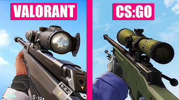 Valorant vs Counter-Strike Global Offensive : Weapon Comparison