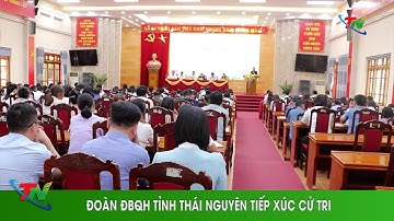 Đoàn Đại biểu quốc hội tỉnh Thái Nguyên tiếp xúc cử tri