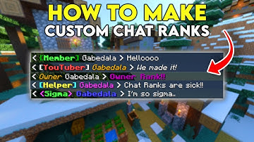 How to Make Custom Chat Ranks in Minecraft Bedrock!