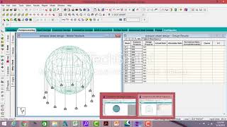Analysis of spherical pressure vessel using STAAD Pro part 2