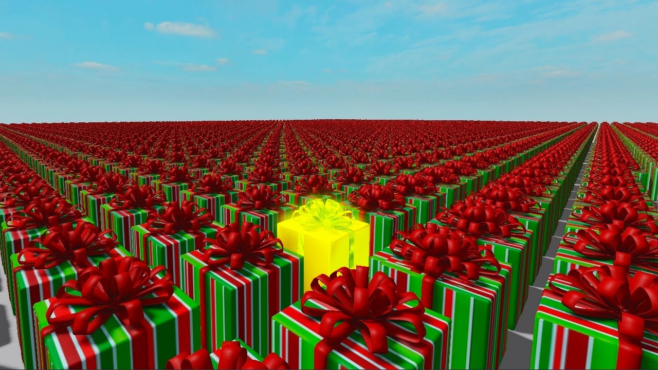 if you find the golden present you get robux.. [HARD] - YouTube