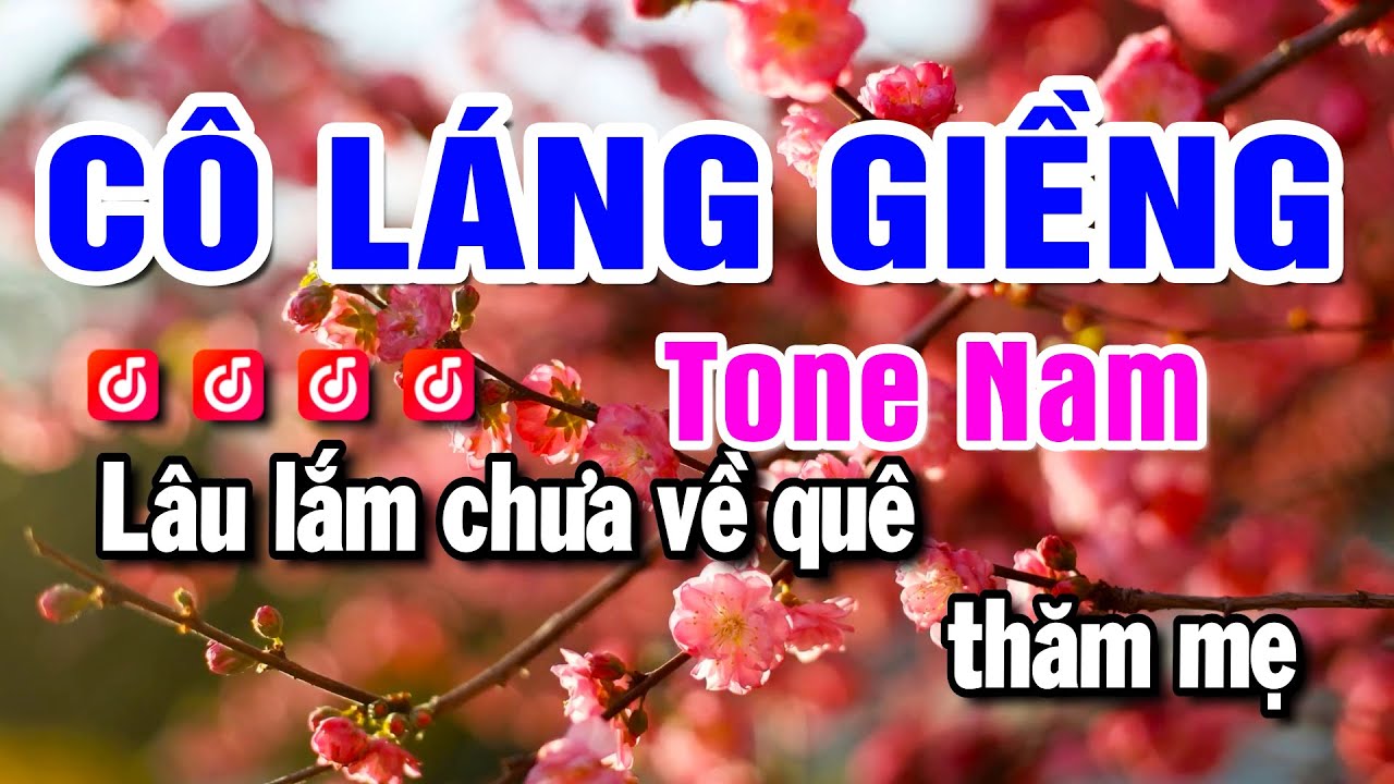Karaoke Cô Láng Giềng | Nhạc Sống Tone Nam | Beat Mai Lan