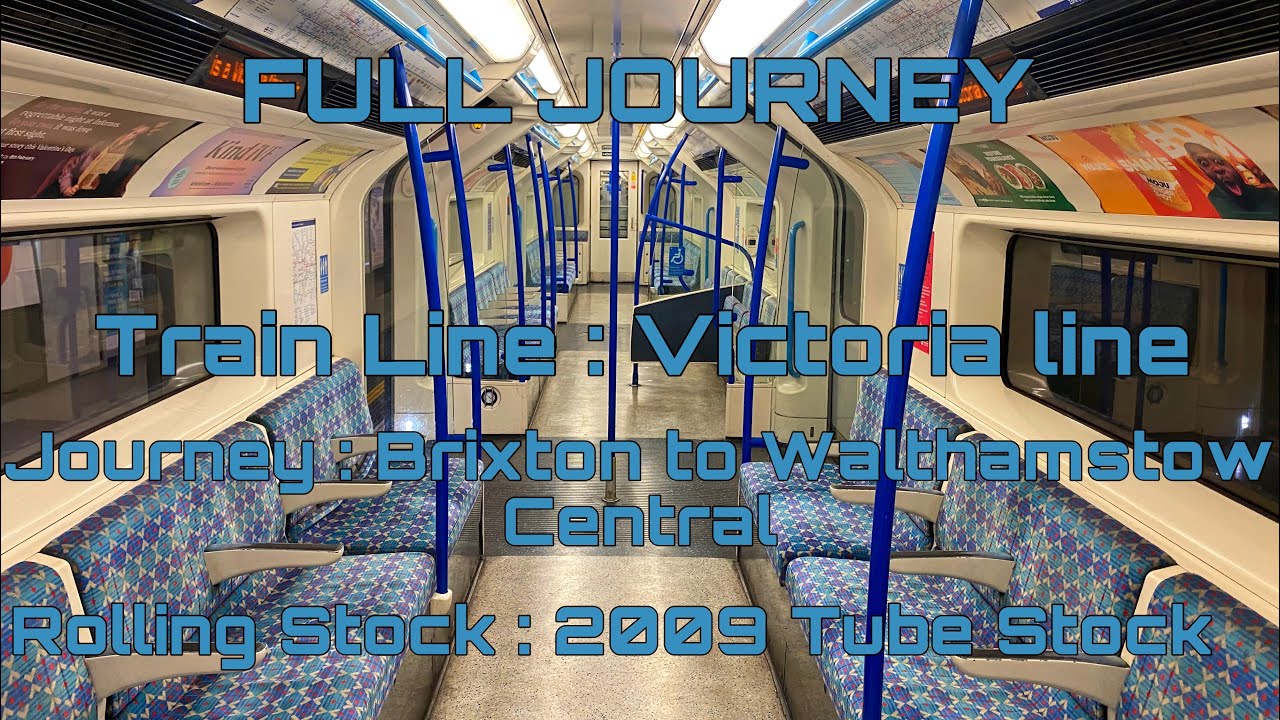 Victoria line from Brixton to Walthamstow Central | Full Journey