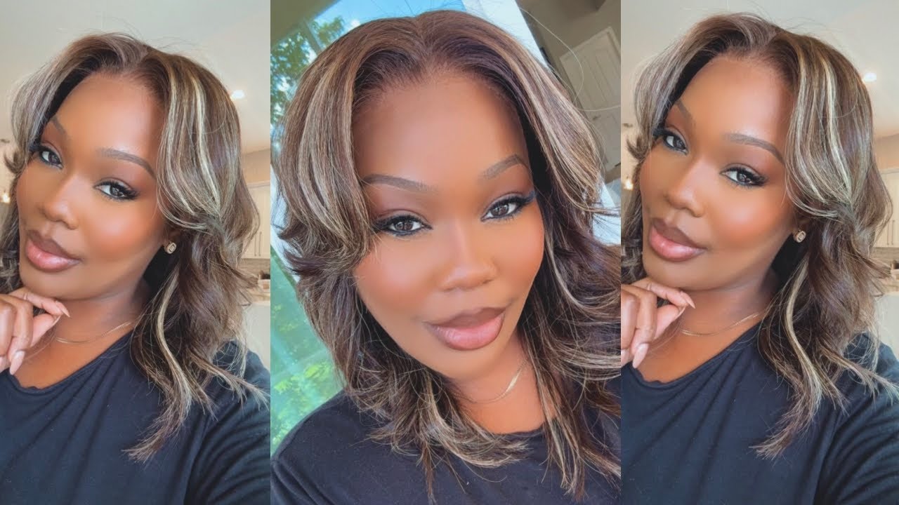 Укладка многослойной стрижки в домашних условиях | Установка парика ✨ с участием MyFirstWig