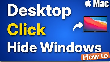 Klikken op bureaublad verbergt geopende vensters op Mac: oplossen