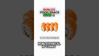 Roblox sushi decal id codes🧡 #bloxburg #roblox #decal #robloxid #robloxcoding #robloxfood
