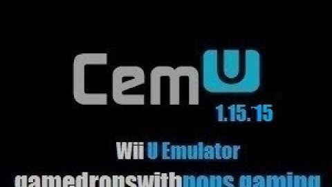 Hot!!! Cemu Wii U Nintendo Emulator Patreon Build 1.15.15 released Multi Wii U Games Fun Run