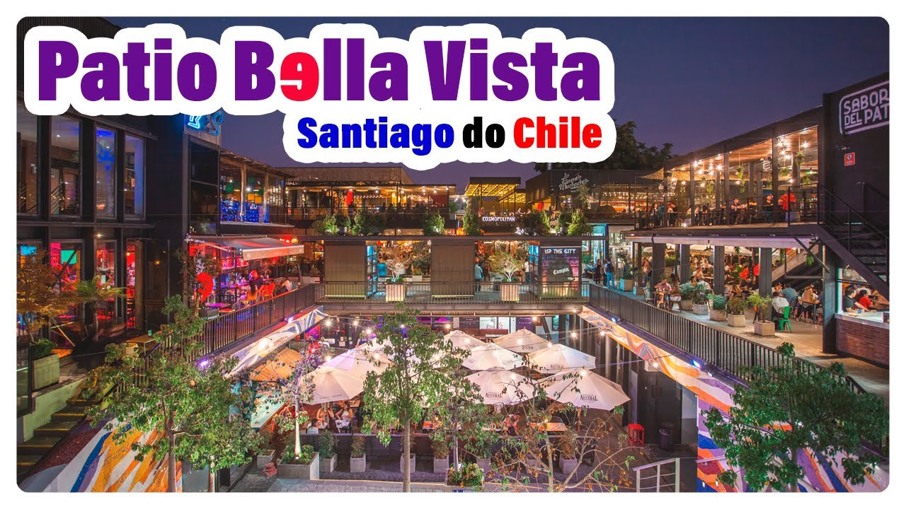 RESTAURANTE EM SANTIAGO PATIO BELLA VISTA RUA PIO NONO CHILE