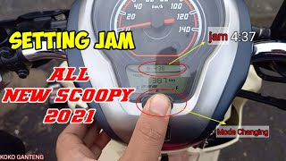 CARA SETTING JAM NEW SCOOPY | CARA SETTING JAM SCOOPY 2021 | CARA SETTING JAM ALL NEW SCOOPY 2021