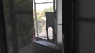 How to install a portable air conditioner into a crank out window. Video1