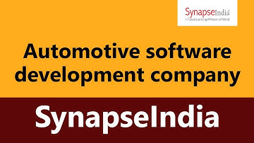 Automotive Software Development Company - SynapseIndia