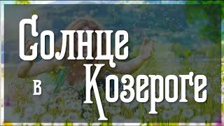 Солнце в Козероге. Основные показатели Солнца.