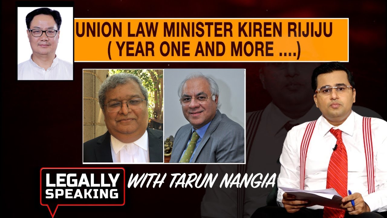 Union Law Minister Kiren Rijiju: Year One & More…. | Legally Speaking With Tarun Nangia | NewsX