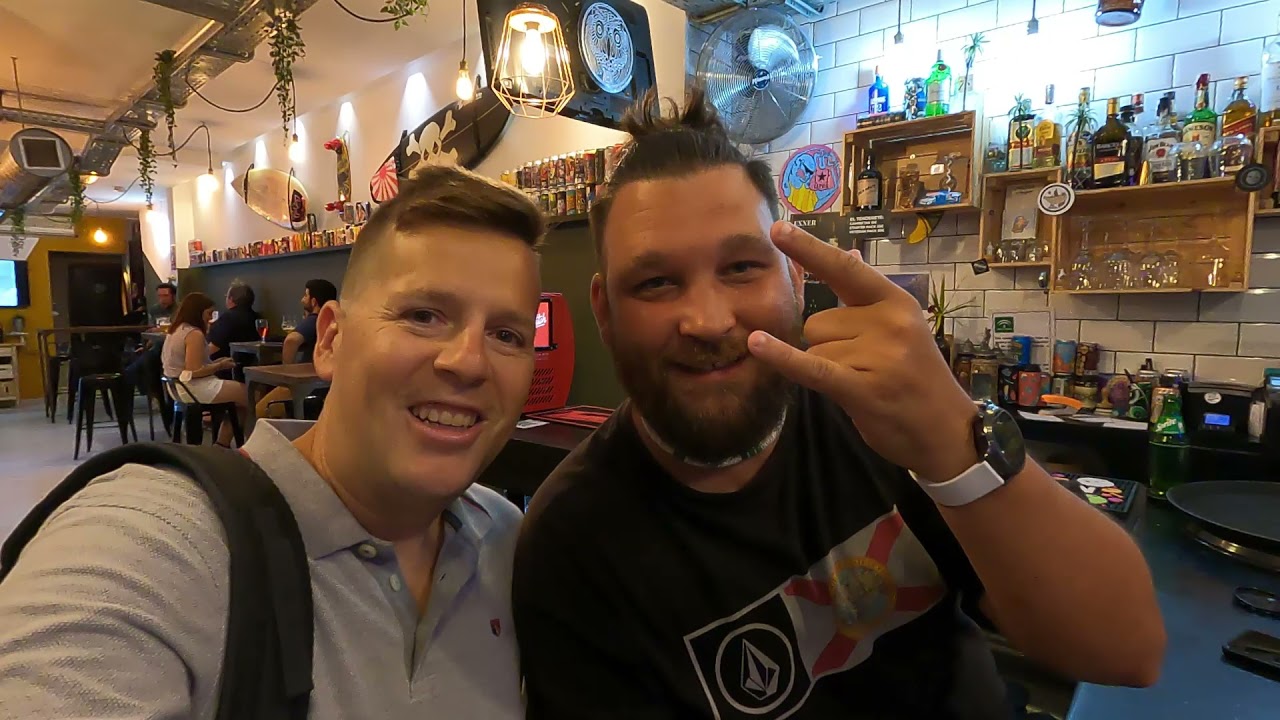 I drank beer that's over 10% alcohol at La Madriguera. Craft beer tasting in Spain.