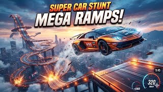 Insane Superhero Mega Ramp Car Stunts - Superhero Car Racing 3D Gameplay IOS  screenshot 5