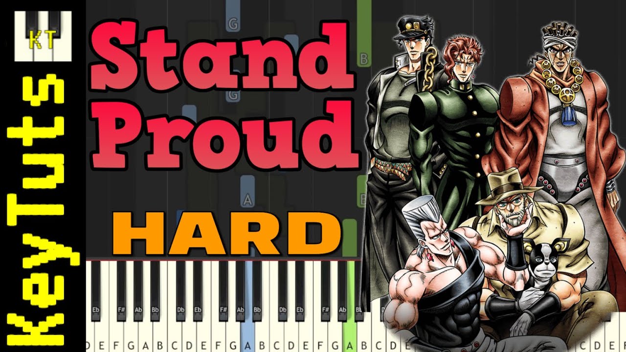 Stand Proud [Jojo's Bizarre Adventure] Hard Mode [Piano Tutorial