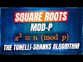 Finding Mod-p Square Roots with the Tonelli-Shanks Algorithm